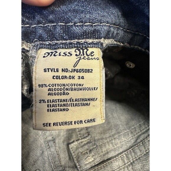 Miss Me Bootcut Jeans Women’s 28 JP6050B2 Low Rise Bling Sequin Pocket Denim - Picture 6 of 6